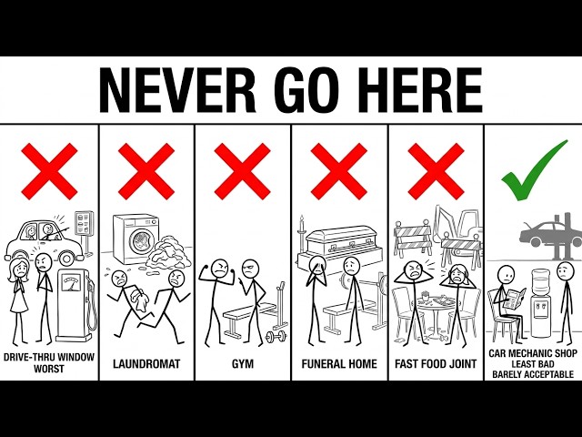 RANKING the WORST Places to Go on a FIRST DATE