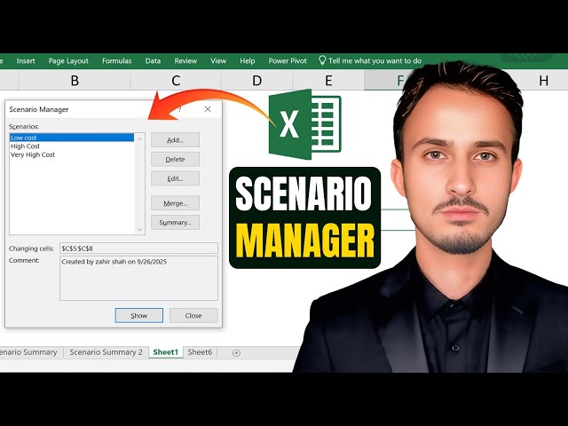How to Use Scenario Manager in Excel | Excel Scenario Manager