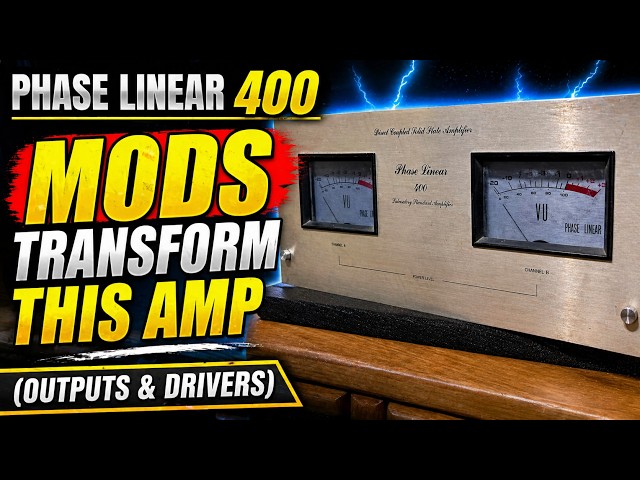 Phase Linear 400: Mods Transform This Amp (Outputs & Drivers)