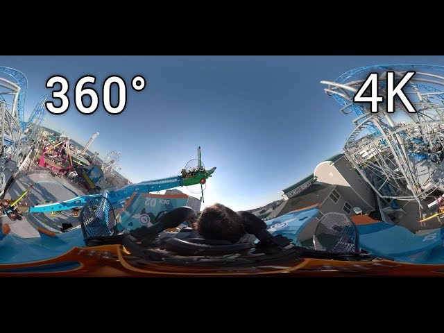 Squadron 33 360° on-ride 4K POV Playland's Castaway Cove