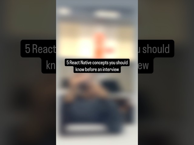 React Native interview | Software engineering