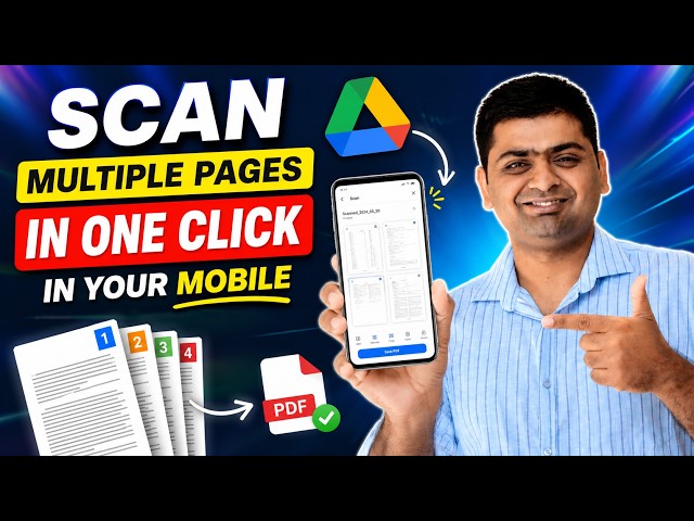 Google Drive Multi-Page Scan Trick! 🔥 How to Create PDFs from Your Mobile (2026)
