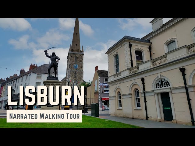 LISBURN | 4K Narrated Walking Tour | Let's Walk 2022