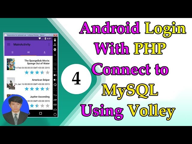 Android Volley JSON - #4 Android Login With MYSQL Database Connection 2017