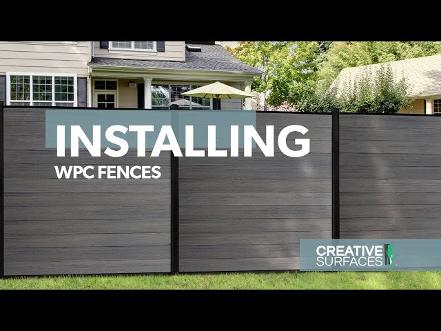 WPC Fence Installation – Creative Surfaces (English Version)