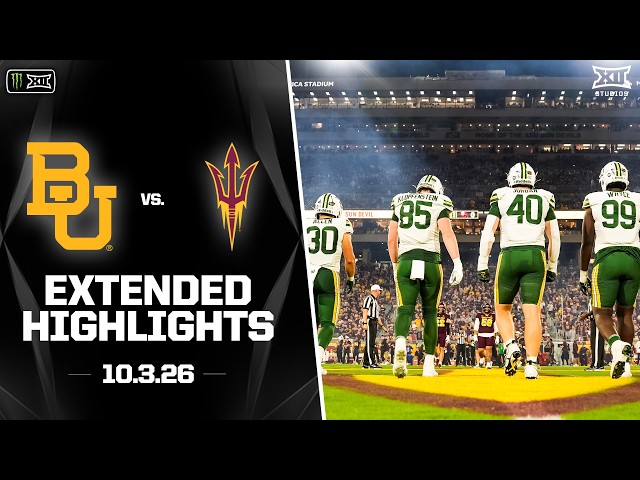 Highlights extendidos: Baylor vs. Arizona State | Fútbol Americano Big 12 de Monster Energy 2026