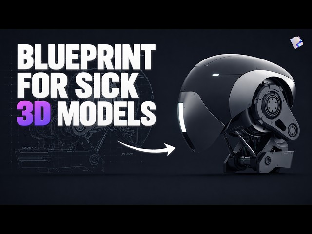 My Design Process for This Mech Helmet — From Doodle to Final Model