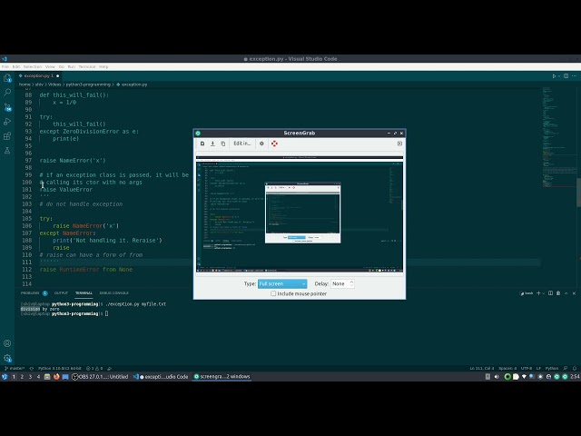 Error and Exception Handling in Python 3