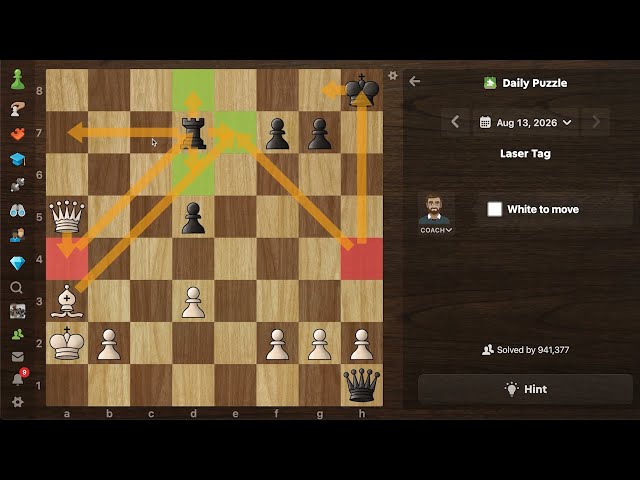 This puzzle makes me appreciate how dynamic the queen is
