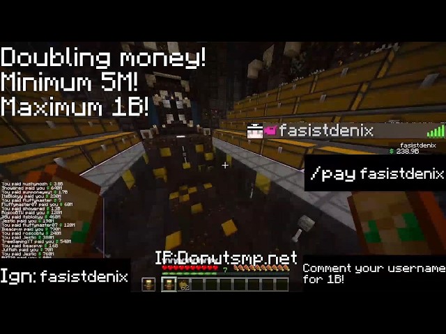 🔴 DONUTSMP LIVE  RATING BASES 400M PER!  1B BOUNTY  5B+ GAMBLING!  DOUBLING MONEY!