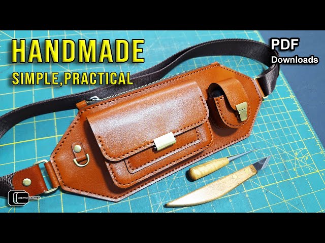 Handmade Leather Bag Tutorial – Simple Design, Practical Use | free PDF