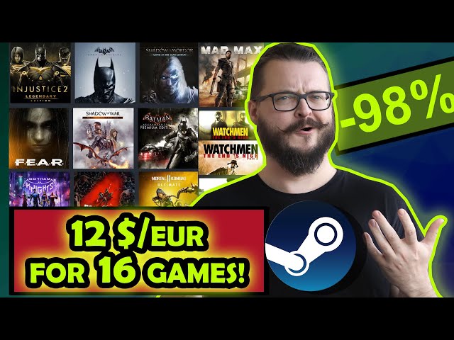 WB Play the Legends Humble Bundle Review! 16 STEAM games for $12 !!