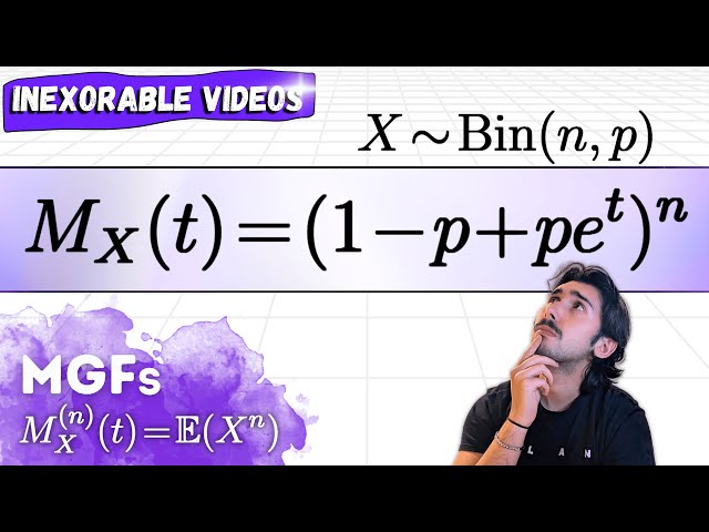 MGF for a Binomial Random Variable (Derivation) | Moment Generating Functions | Probability