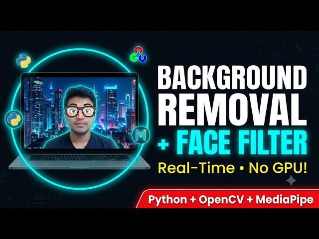 Sistem background removal dan face filter interaktif secara real-time