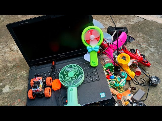 Awesome Ideas Breaking And Opening The Laptop 💻 And Toys DC Motor Fan || Abir Maker