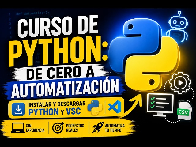 Curso de Python: De Cero a Automatización #2 | Descargar e Instalar Python y VS Code | 2026