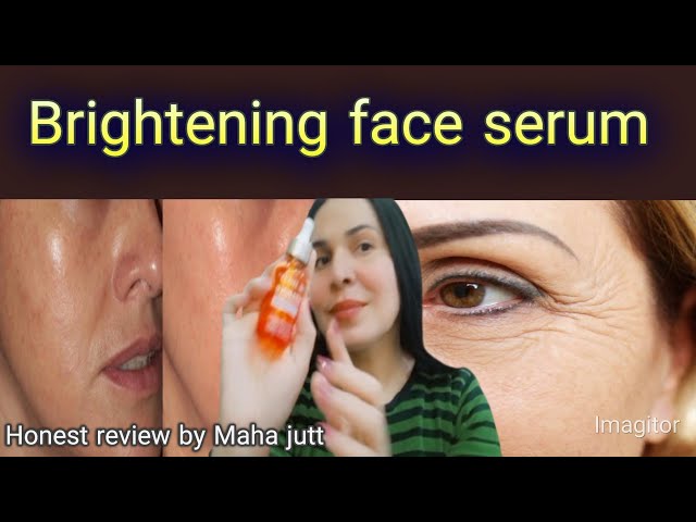 whiting face serum for anti aging and freckles.review by Maha jutt.