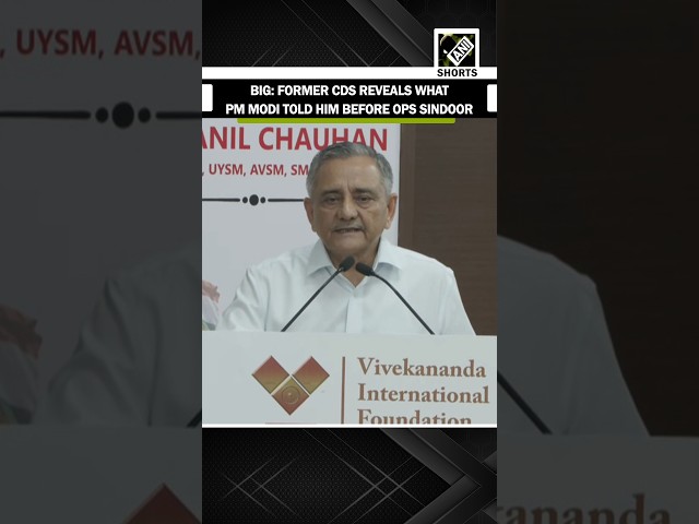 BIG: Former CDS Anil Chauhan reveals what PM Modi told him before Operation Sindoor