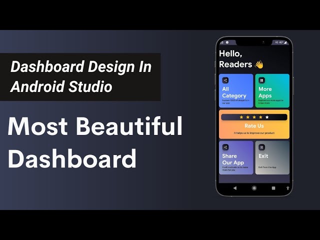 Dashboard design in android studio | how to create dashboard in android studio | best dashboard