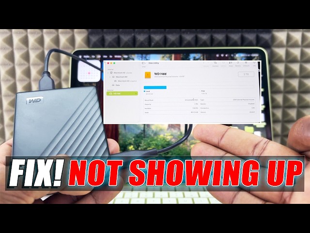 Hard Drive Not Showing Up in My Computer Mac!