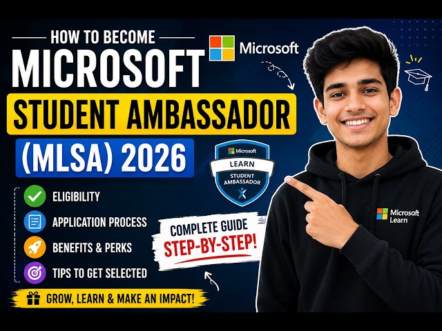 How to Become a Microsoft Learn Student Ambassador (MLSA) 2026 | Complete Guide for Students