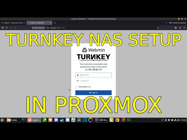 Turnkey File Server NAS setup using a Proxmox LXC