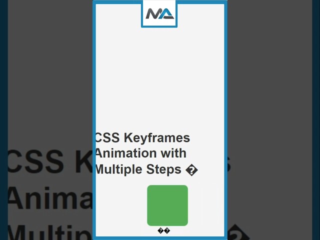 Create a CSS Keyframes Animation in 60 Seconds! ⏱️🔁 (HTML, CSS) #shorts