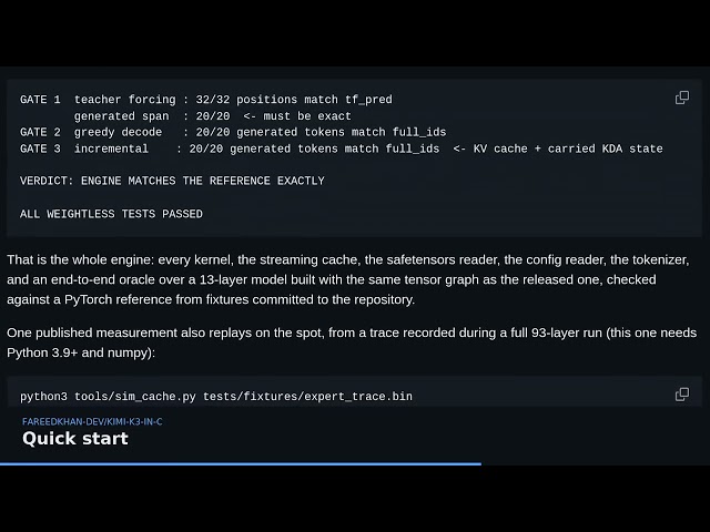 Running Kimi K3 on a CPU with C99 | FareedKhan-dev/kimi-k3-in-c