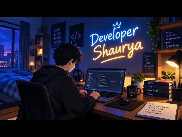 🌙 Midnight Coding Vibes 💻 | Hip Beats for Programmers, Focus & Productivity| Developer Shaurya