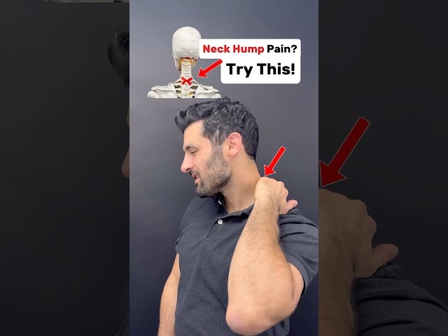 Stiffness and pain at the base of your neck? Try this mobilization. #neck #neckpain #neckpainrelief