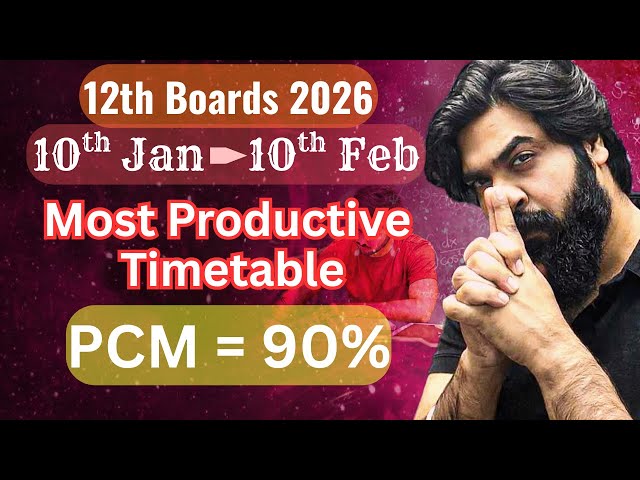 Last 1 Month Strategy for PCM | CBSE Class 12 Board Exams 2026 | Gagan Makkar Sir