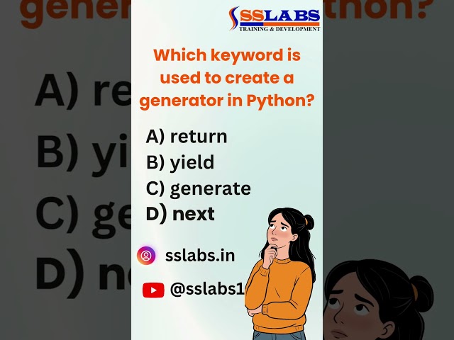 Which Keyword is Used to Create a Generator in Python? | Python Interview Question