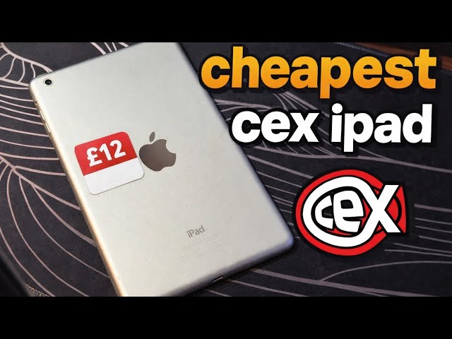 I bought the cheapest Apple Ipad from CEX (£12) 