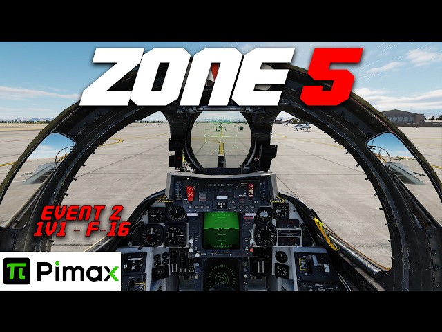 F-14A | Event 02: 1 vs 1 F-16 | ZONE 5 | Digital Combat Simulation | DCS
