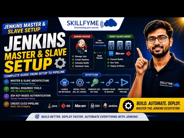 Jenkins Master Agent Tutorial 2026 | AWS EC2 Node Setup | DevOps Course | Class 06