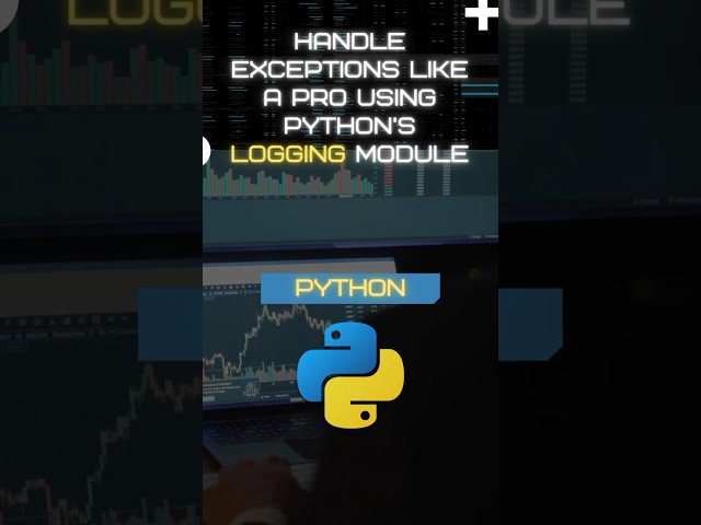 How to handle exceptions like a pro using Python's logging module! 🚀 #python