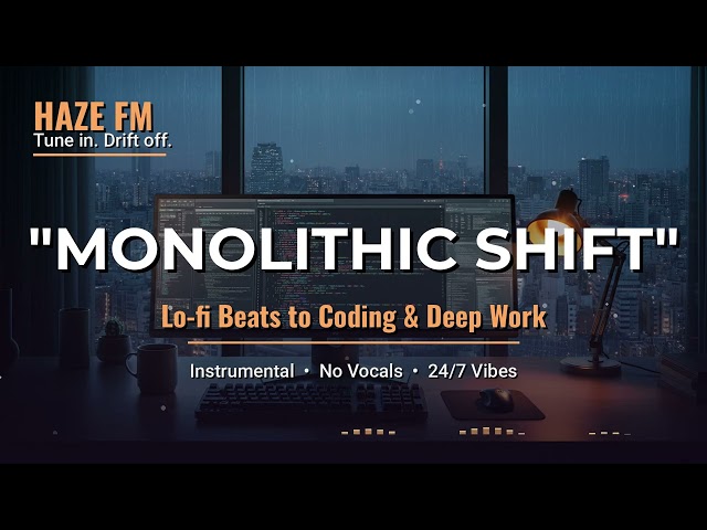 ⚡️ 𝖢𝗈𝖽𝗂𝗇𝗀 𝖥𝗅𝗈𝗐 // Deep Concentration Lo-Fi [ 77 BPM • Bbm • 1 Hour Loop ] 💻 Minimalist Focus Beats t