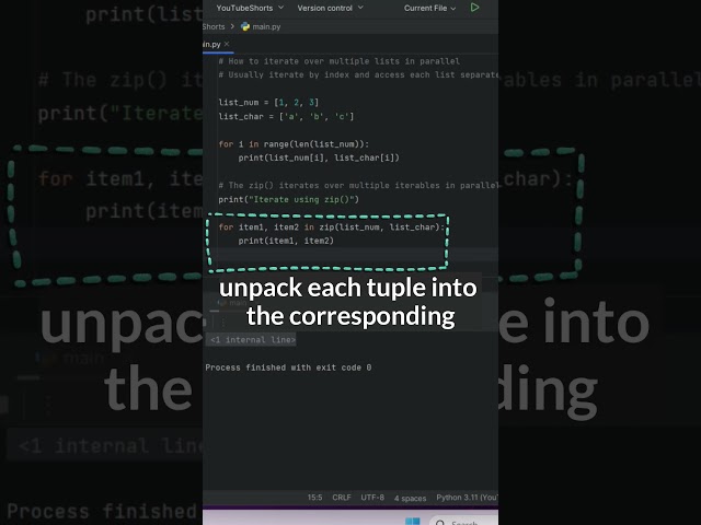 Iterate multiple lists in parallel #python