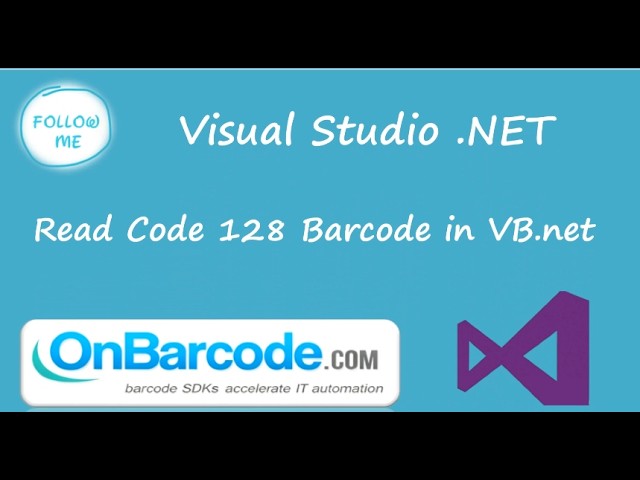 How to scan, read Code 128 barcodes using OnBarcode VB.NET Code 128 Barcode Reader library