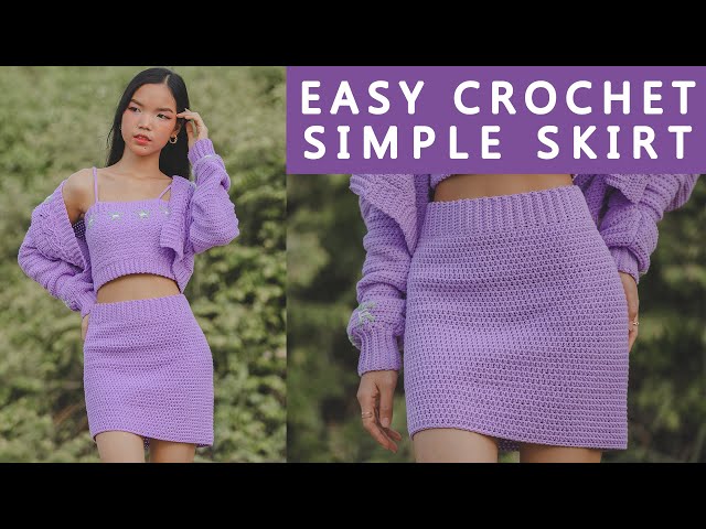 Easy Crochet Simple Skirt Tutorial For Beginners | Chenda DIY