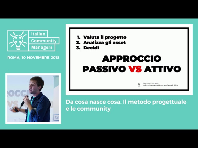 Da cosa nasce cosa. Il metodo progettuale e le community (Tommaso Politano, Digital Yuppies)