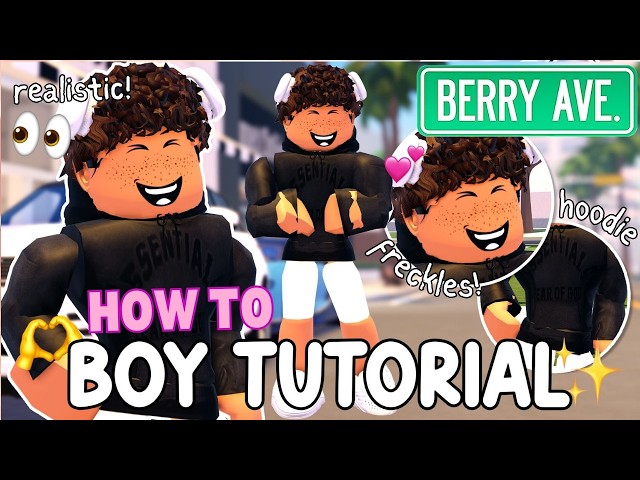Realistic BOY CHILD OUTFIT Tutorial For Berry Avenue!