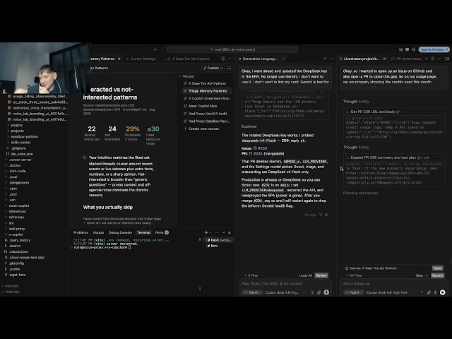Building an AI X-Copilot from Scratch with Grok Cursor & Mergestorm (Day 15)