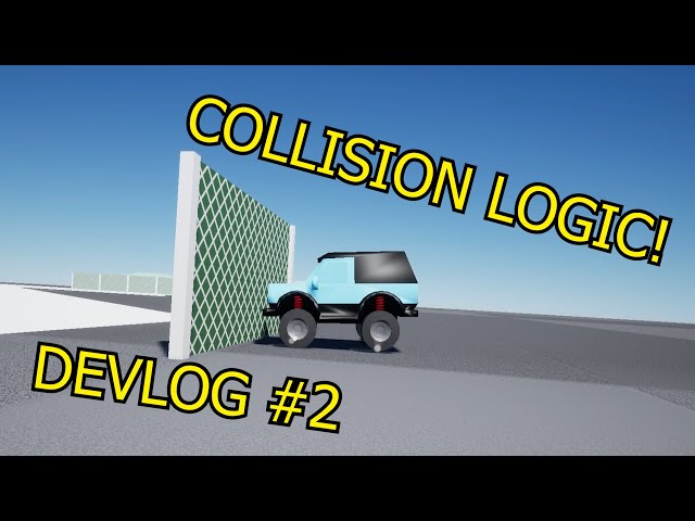 ADDING COLLISION LOGIC TO MY CAR GAME! - DEVLOG 2