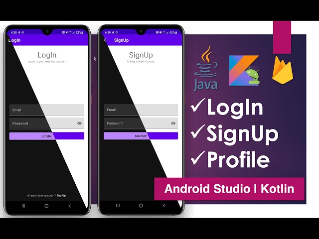 Firebase Authentication Login SignUp | Android Studio | Kotlin