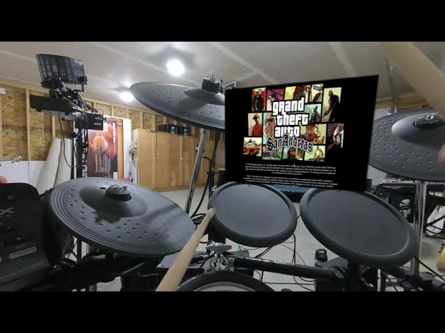 Vr180 Airshom POV Drumming - GTA San Andreas Theme Cover V2