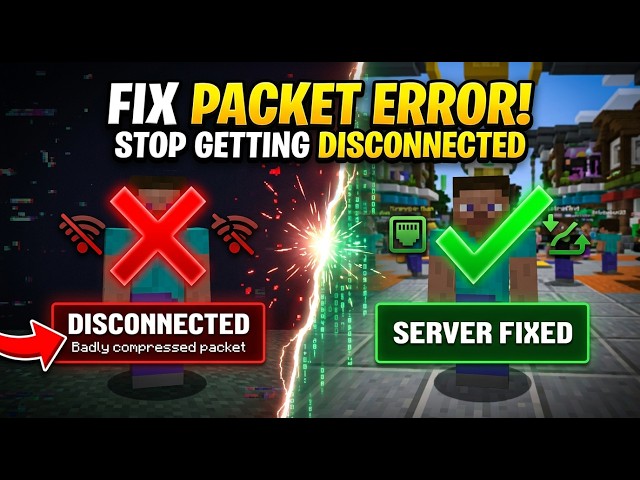 How to Fix "Badly Compressed Packet" Error in Minecraft