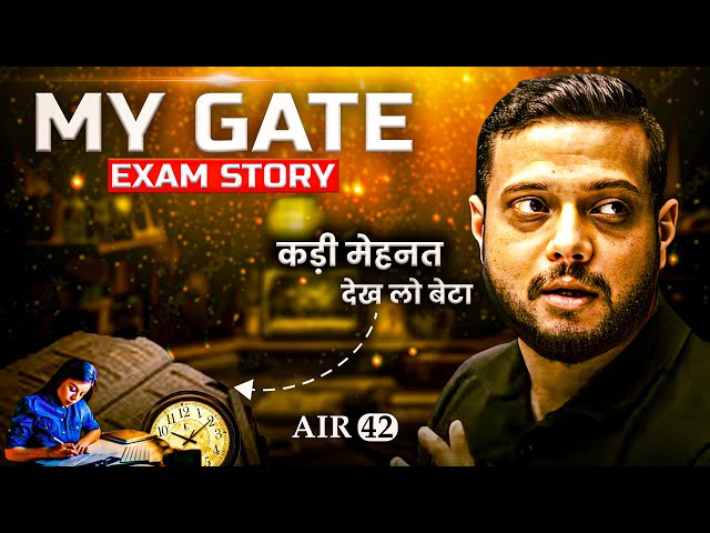 My Gate AIR 42 Exam Story🔥| Don't try this | Study Motivation