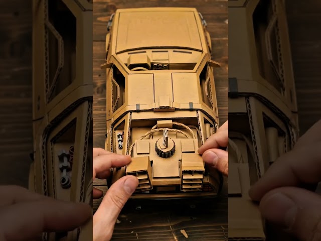 DeLorean Time Machine Cardboard Scale Model 🏎️ #cardboarddiy #diy