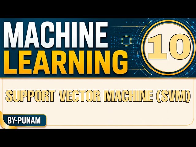 Support Vector Machine (SVM) | ONE SHOT VIDEO | Solved examples | Competitive exams | Statistics ...